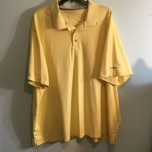 Reebok Men’s Yellow Polo Shirt with Classic Collar